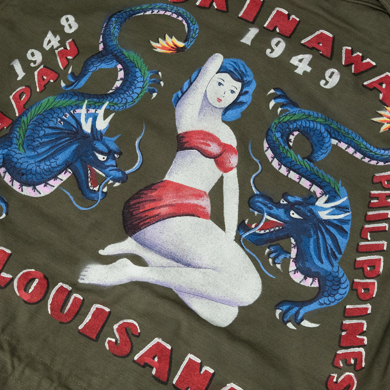 M-1943 Dragon & Lady Jacket Hand Painted
