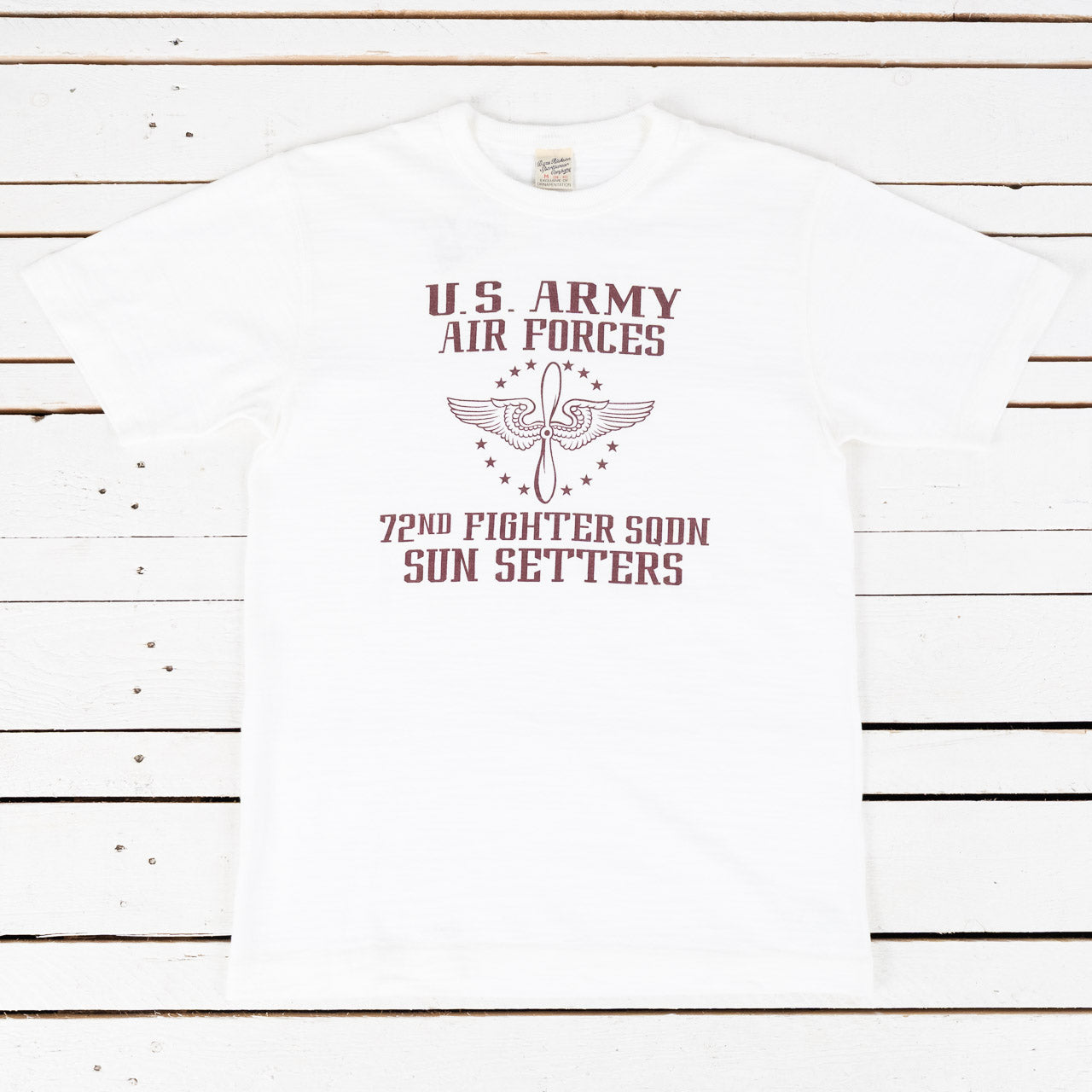 Slub Yarn T-Shirt  72nd Fighter SQ. Weiß
