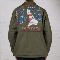 M-1943 Dragon & Lady Jacket, Hand Painted