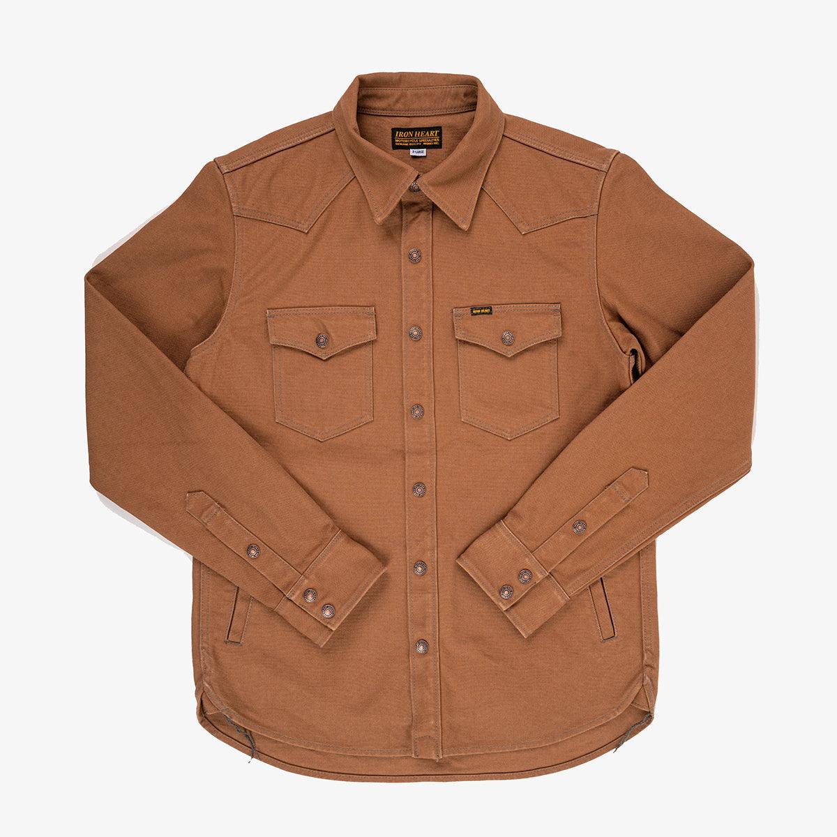 IHSH-422-BRN 17 oz. Cotton Duck CPO Shirt Braun