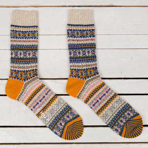 Fair Snow Wool Oatmeal Socks