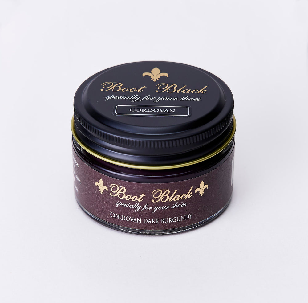Crème pour chaussures en Cordovan Lie de Vin Foncé