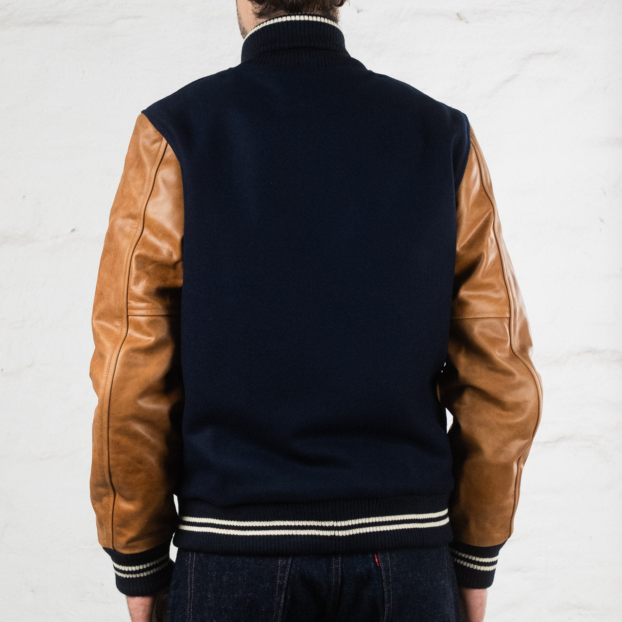 Varsity Jacket Navy / Tan