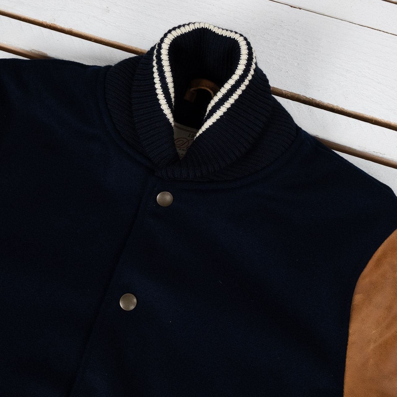 Varsity Jacket Navy / Tan