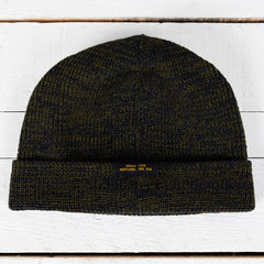 Wool Knit Watch Cap Olive / Navy