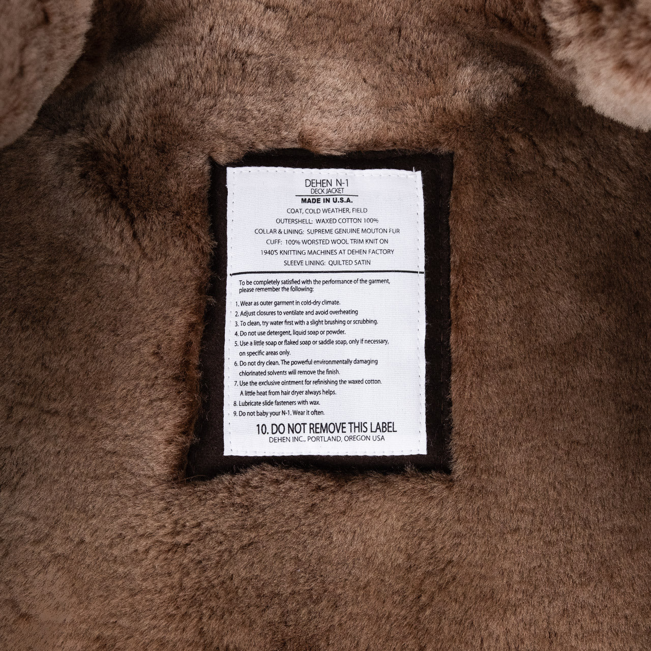 N-1 Deck Jacket Black Kodiak