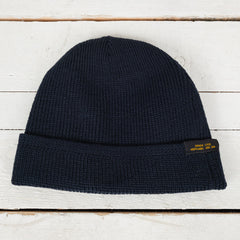 Wool Knit Watch Cap Dark Navy