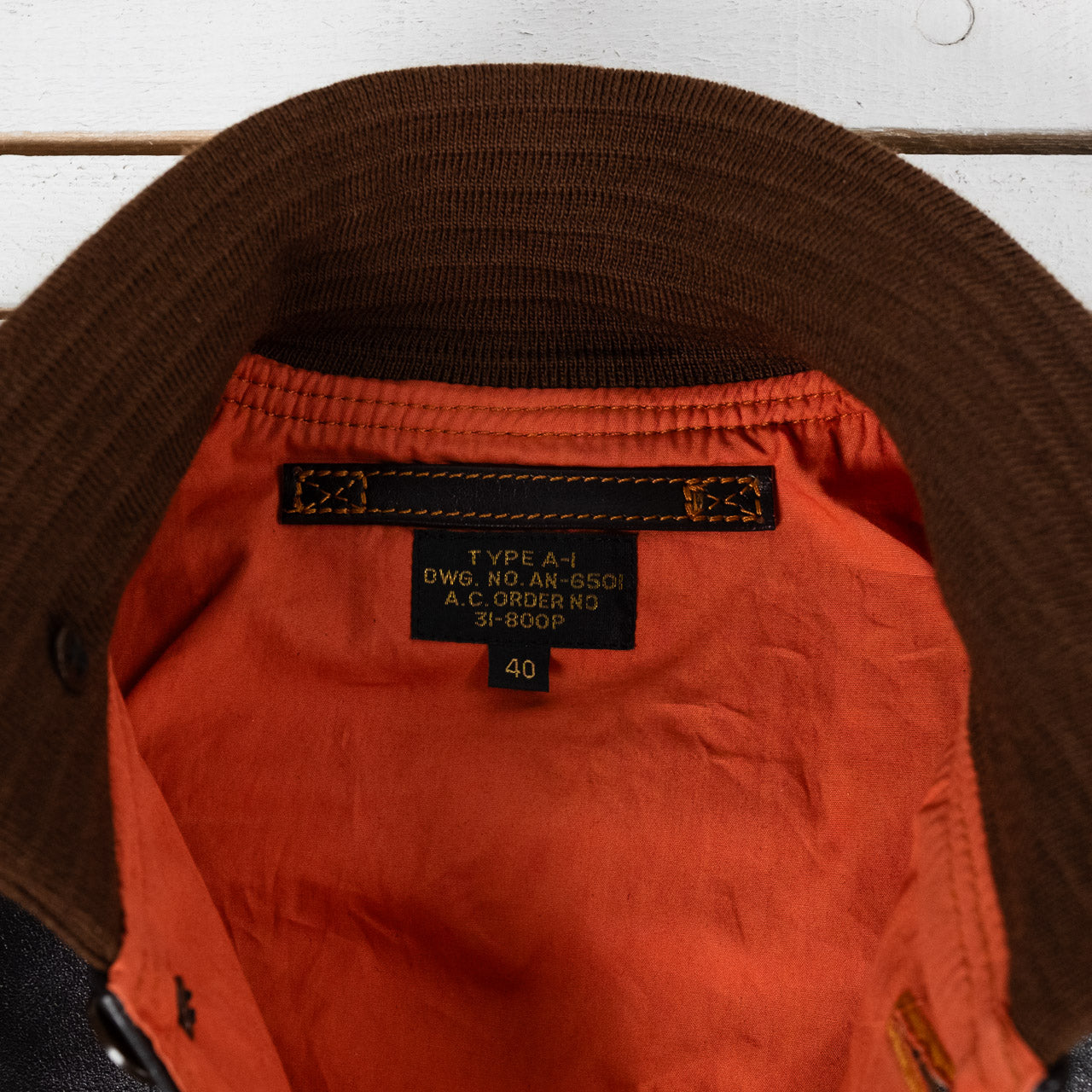 A-1 Flight Jacket Seal Brown