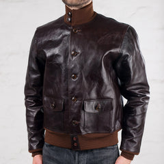 Horsehide A-1 Flight Jacket Seal Brown