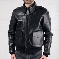 Horsehide A-2 Flight Jacket Schwarz