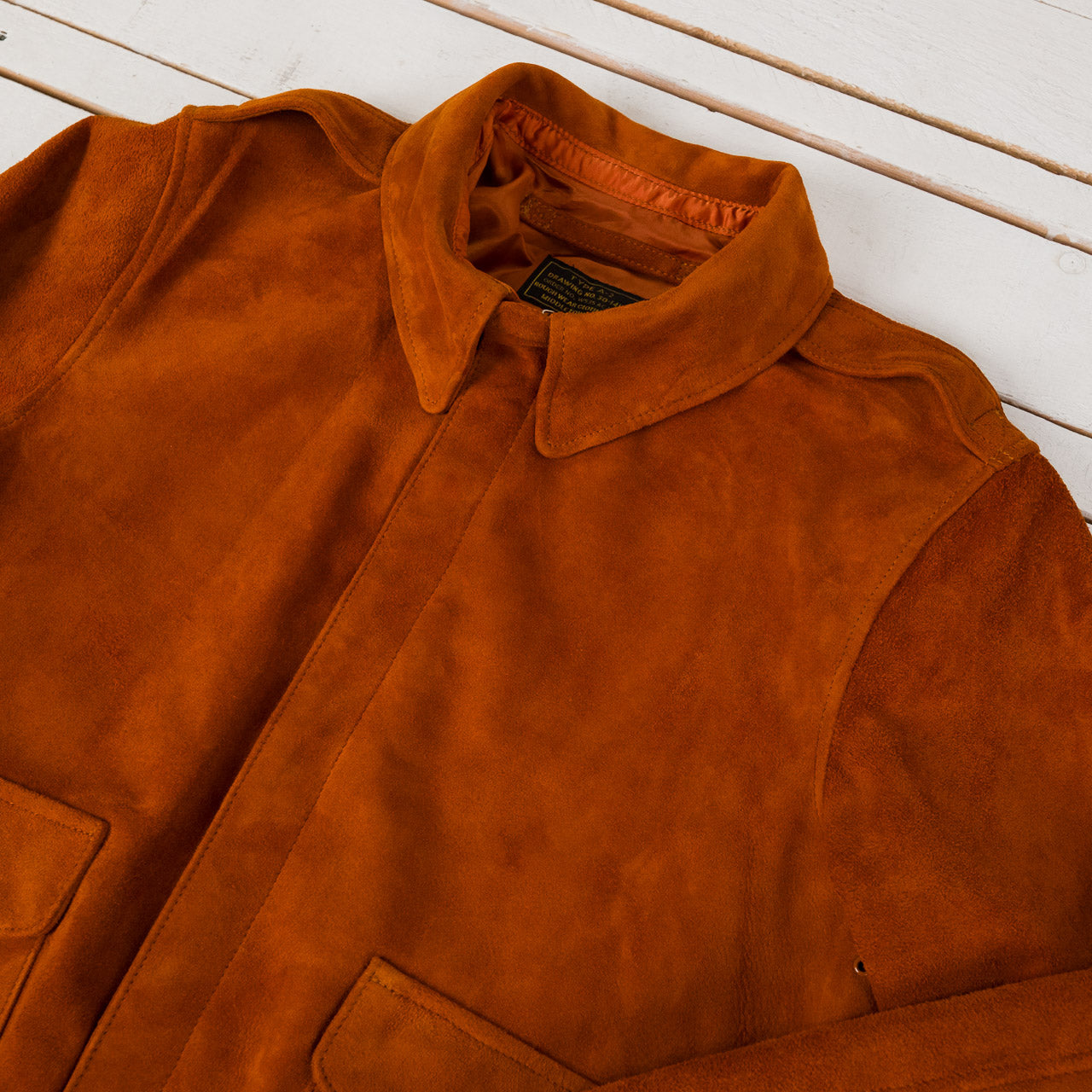 Suede Horsehide A-2 Flight Jacket Suede Brown