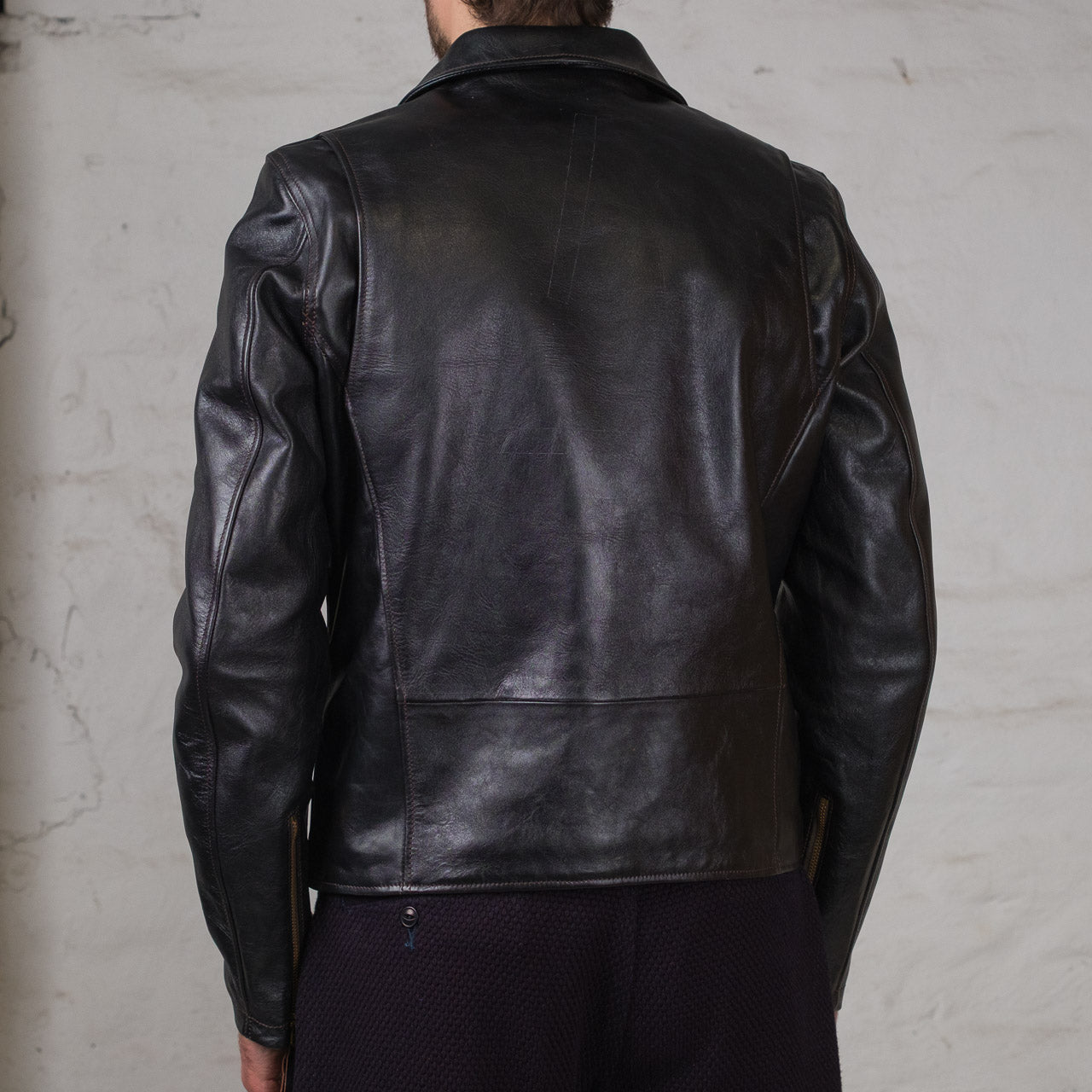 DOUBLE HELIX horse leather jacket “Deviant” black
