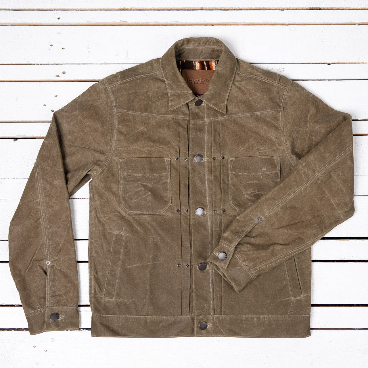 Riders Jacket Waxed Tobacco Brown