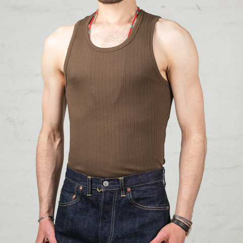 Ribbed Tank Olive