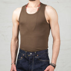 Ribbed Tank Olive