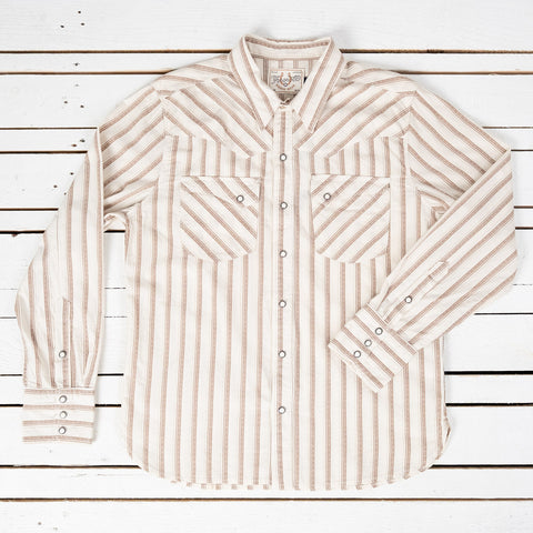 Calico Western Shirt Brown Stripe