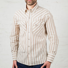 Calico Western Shirt Brown Stripe