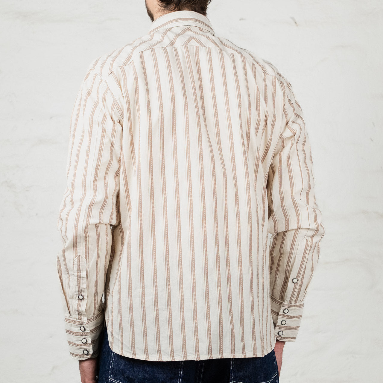 Calico Western Shirt Brown Stripe