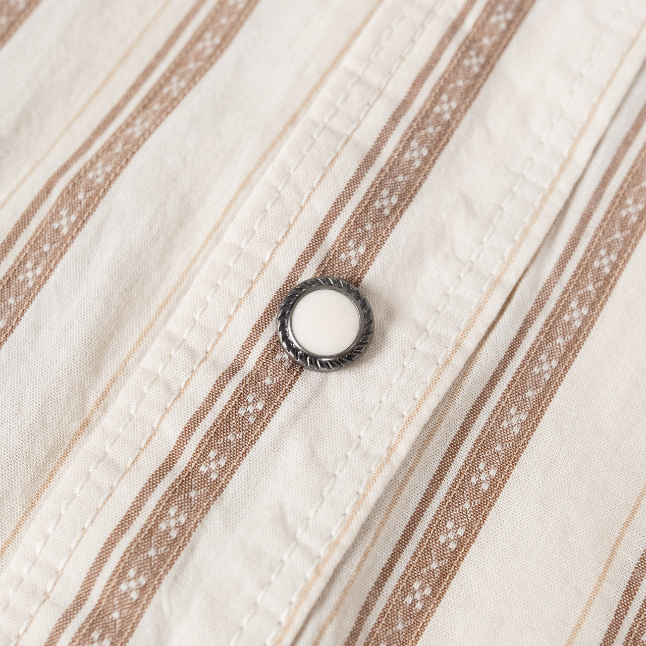 Calico Western Shirt Brown Stripe