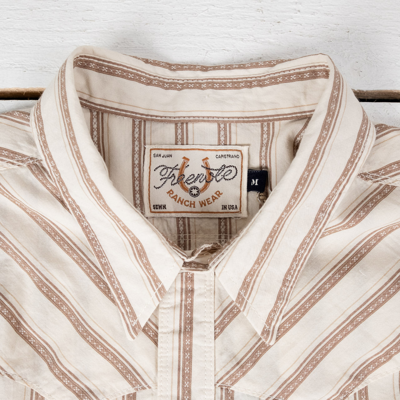 Calico Western Shirt Brown Stripe