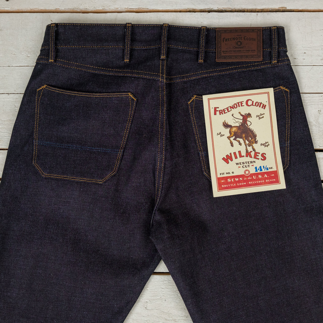 Wilkes Western 14 oz. Indigo denim