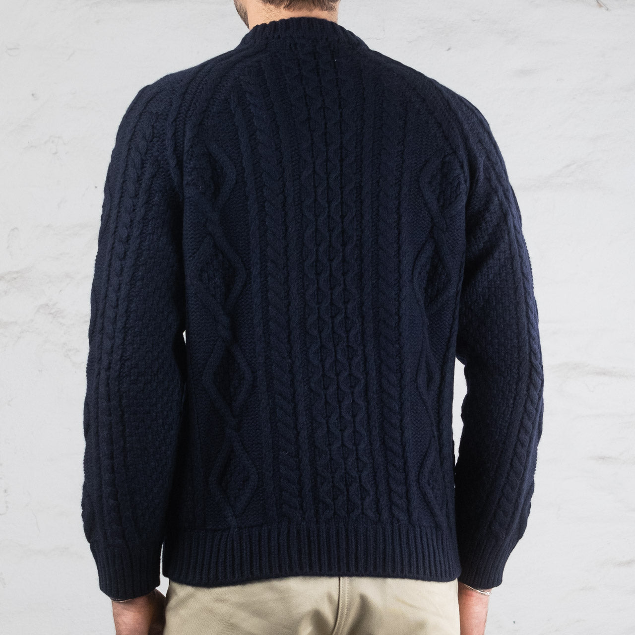 Crewneck Cableknit Blue
