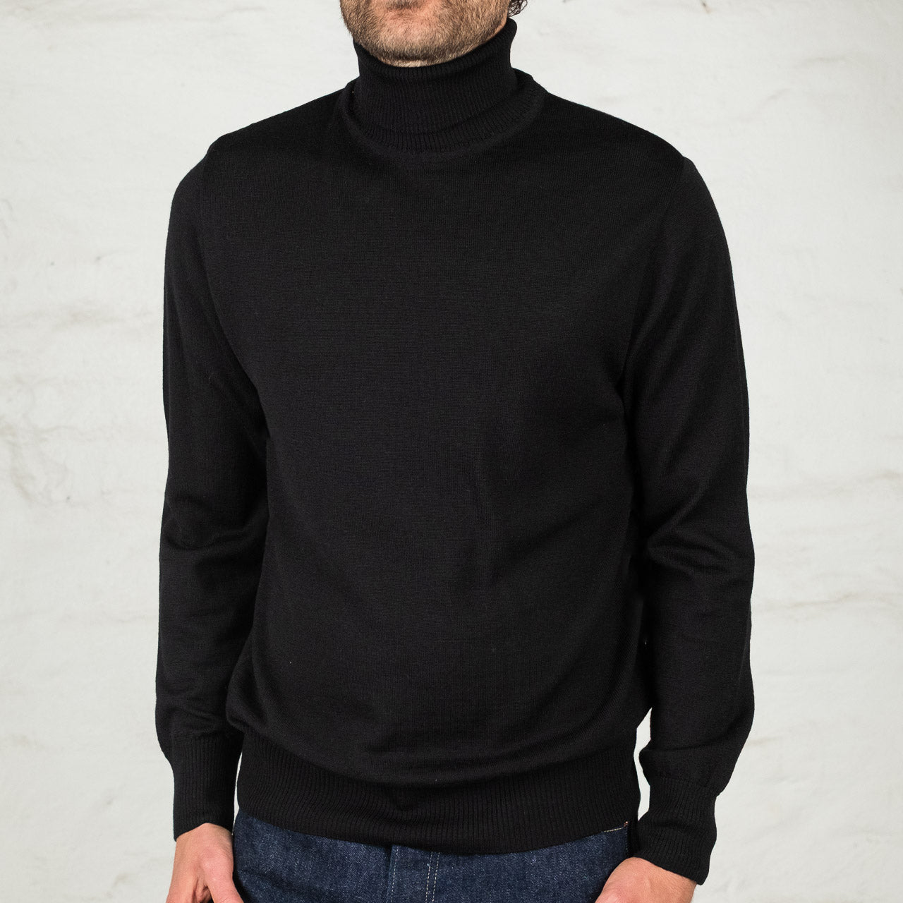 Merino Dolcevita Turtleneck Black