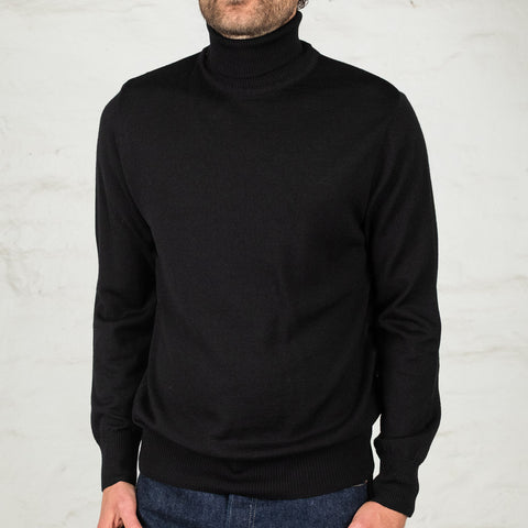 Merino Dolcevita Turtleneck Black
