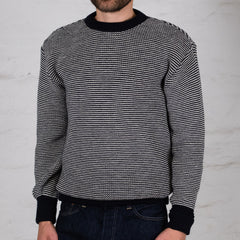 Signal Pullover Fine Stripe Ink/Seashell