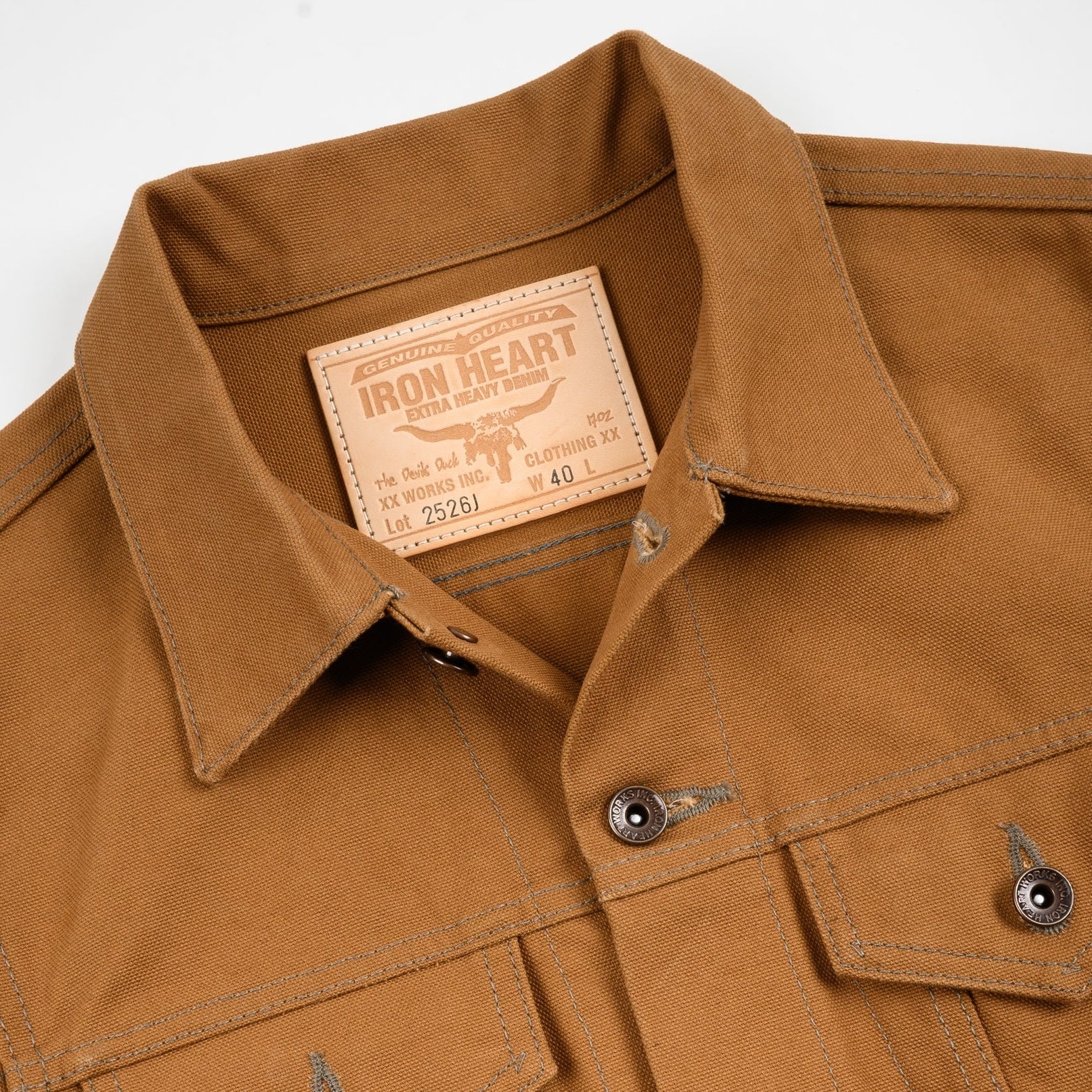 IH-2526J 17 oz. Duck Modified Type III Jacket Brown