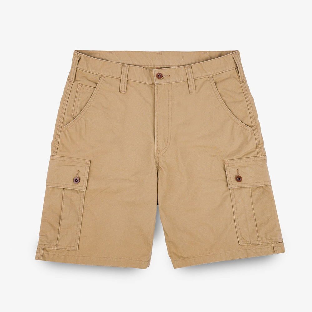 IH-740-BEI 9 oz. Canvas Military Cargo Shorts Beige