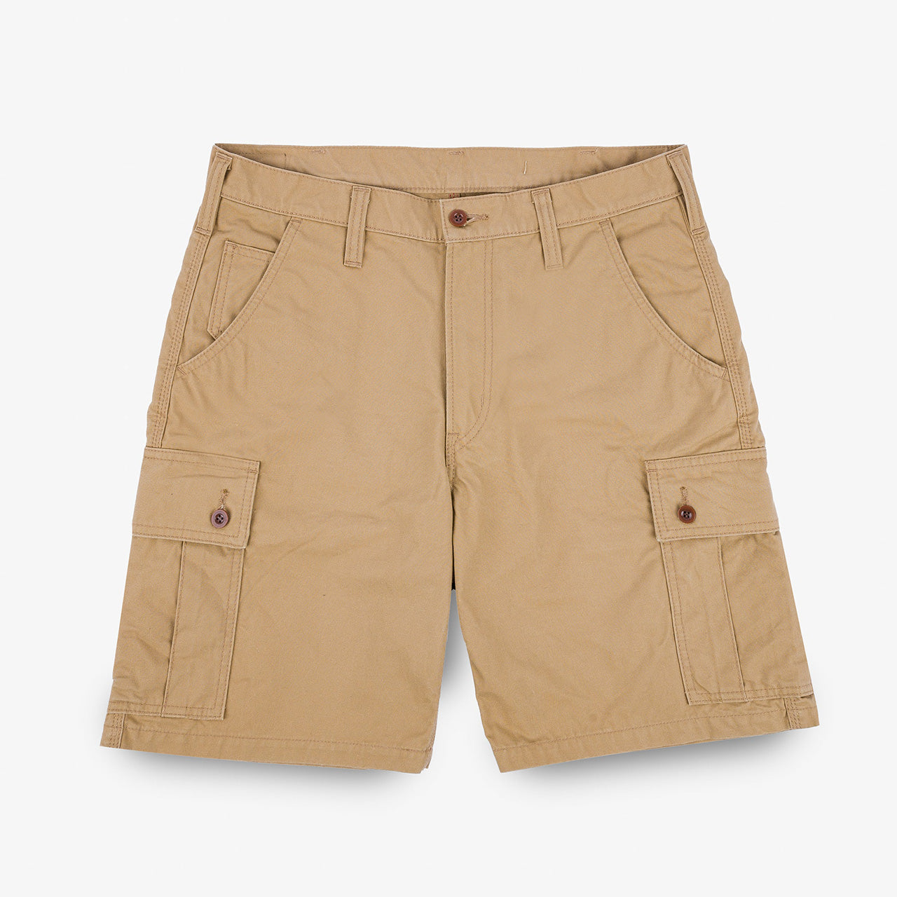 IH-740-BEI 9 oz. Canvas Military Cargo Shorts Beige