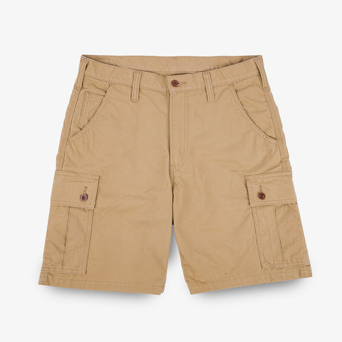 IH-740-BEI 9 oz. Canvas Military Cargo Shorts Beige