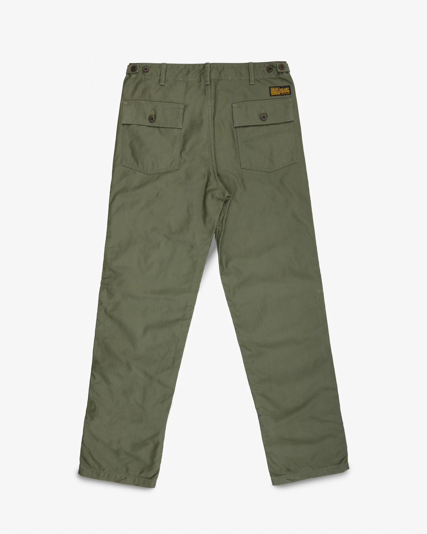 IH-744-GRN 10 oz. Back Sateen Baker Pants Army Green