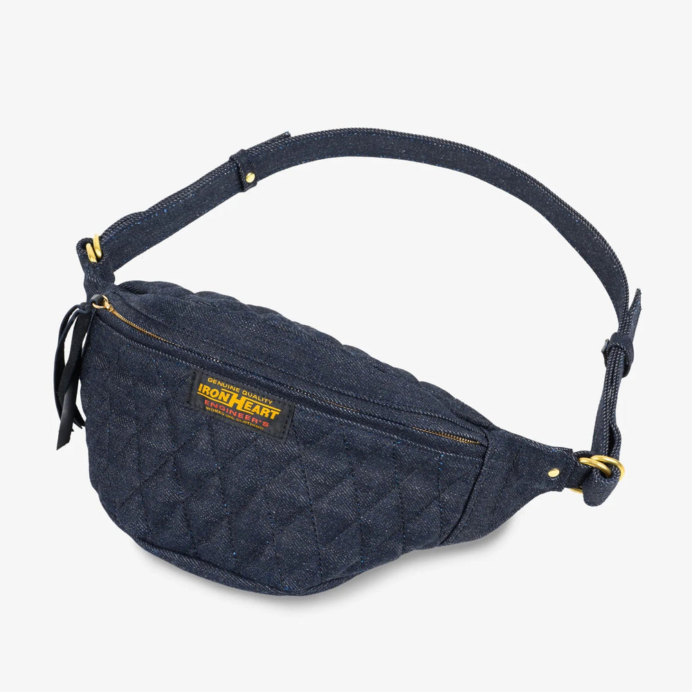 IHE-51-IND 25oz Selvedge Denim Waist Bag Indigo