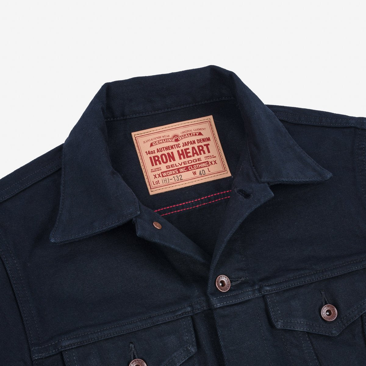 IHJ-132 14oz Type III Jacket Superblack Modified