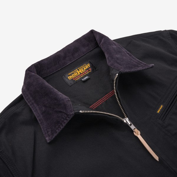 IHJ-144-BLK 12oz Kurashikizome® Twill Work Jacket Black