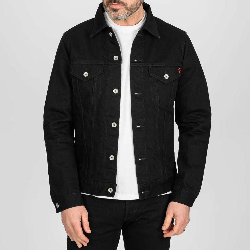 Iron Heart IHJ-86-BLK 14oz Selvedge Denim Modified Type III Jacket