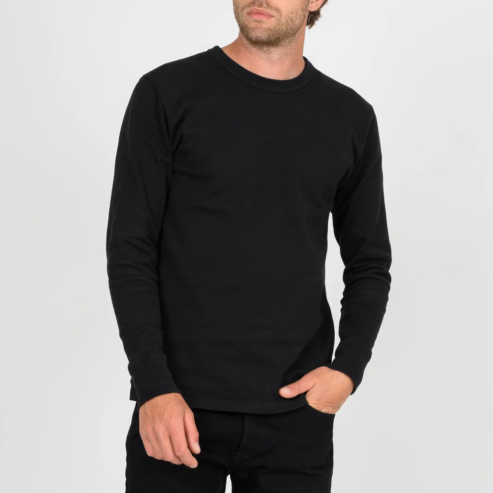 IHTL-1501-BLK Pull manches longues en coton 11 oz. noir