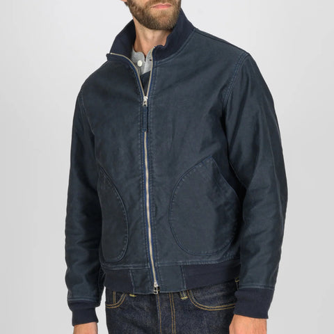 IHM-47-ODG 12oz Whipcord Tanker Jacket, Navy