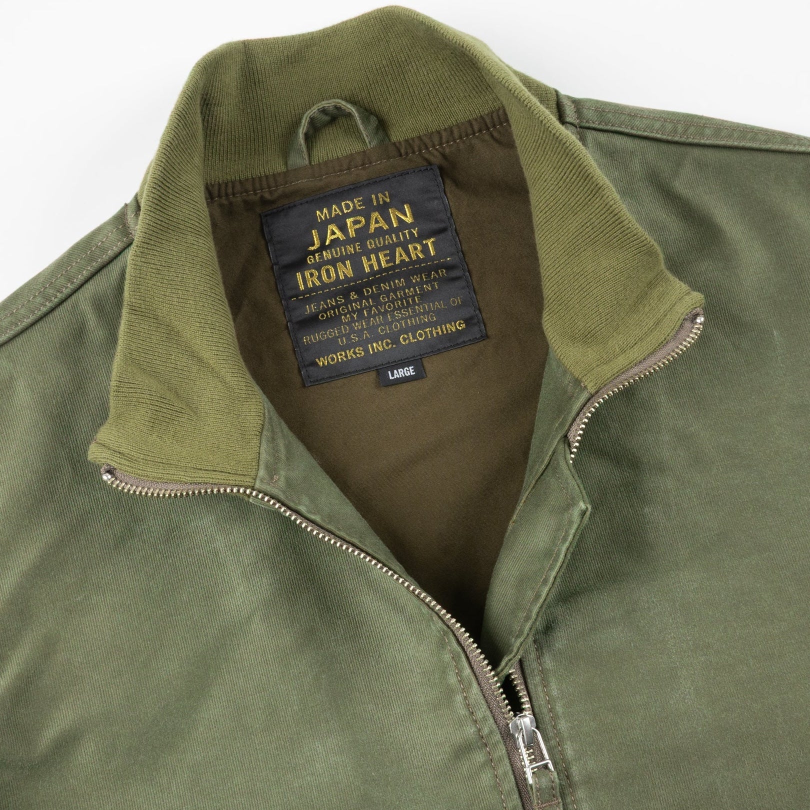 IHM-47-ODG 12 oz. Whipcord Tanker Jacket, Olive Drab Green