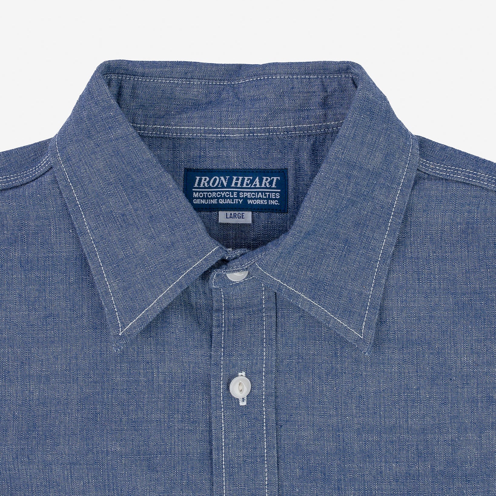 IHSH-21-BLU 10 oz. Chambray Work Shirt