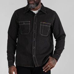 IHSH-266-BLK Chemise de travail 12 oz Wabash noire