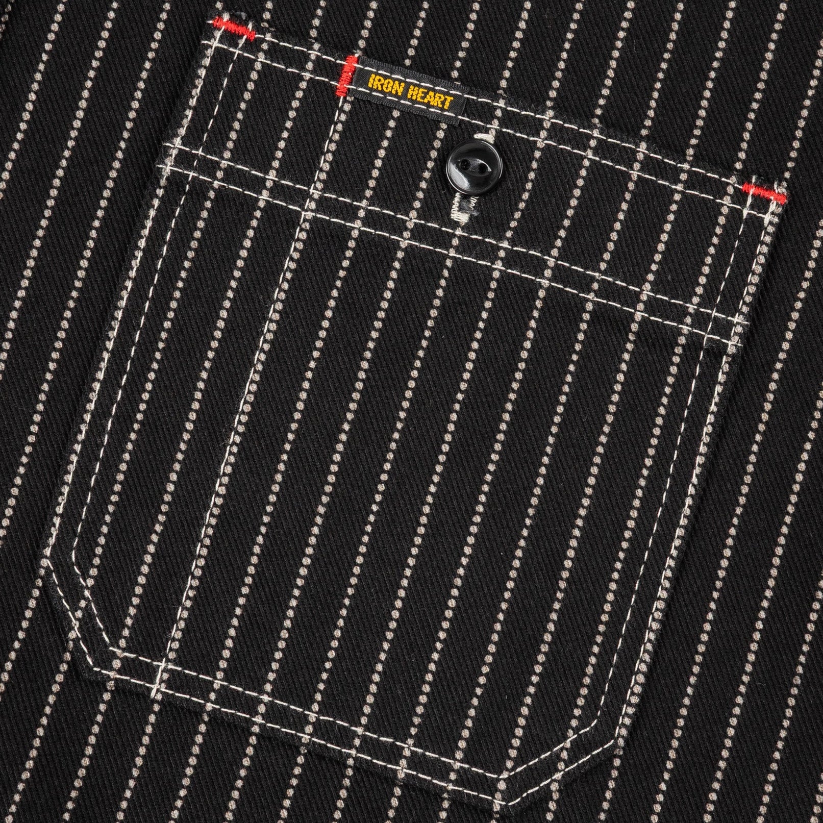 IHSH-266-BLK 12oz Wabash Work Shirt Black