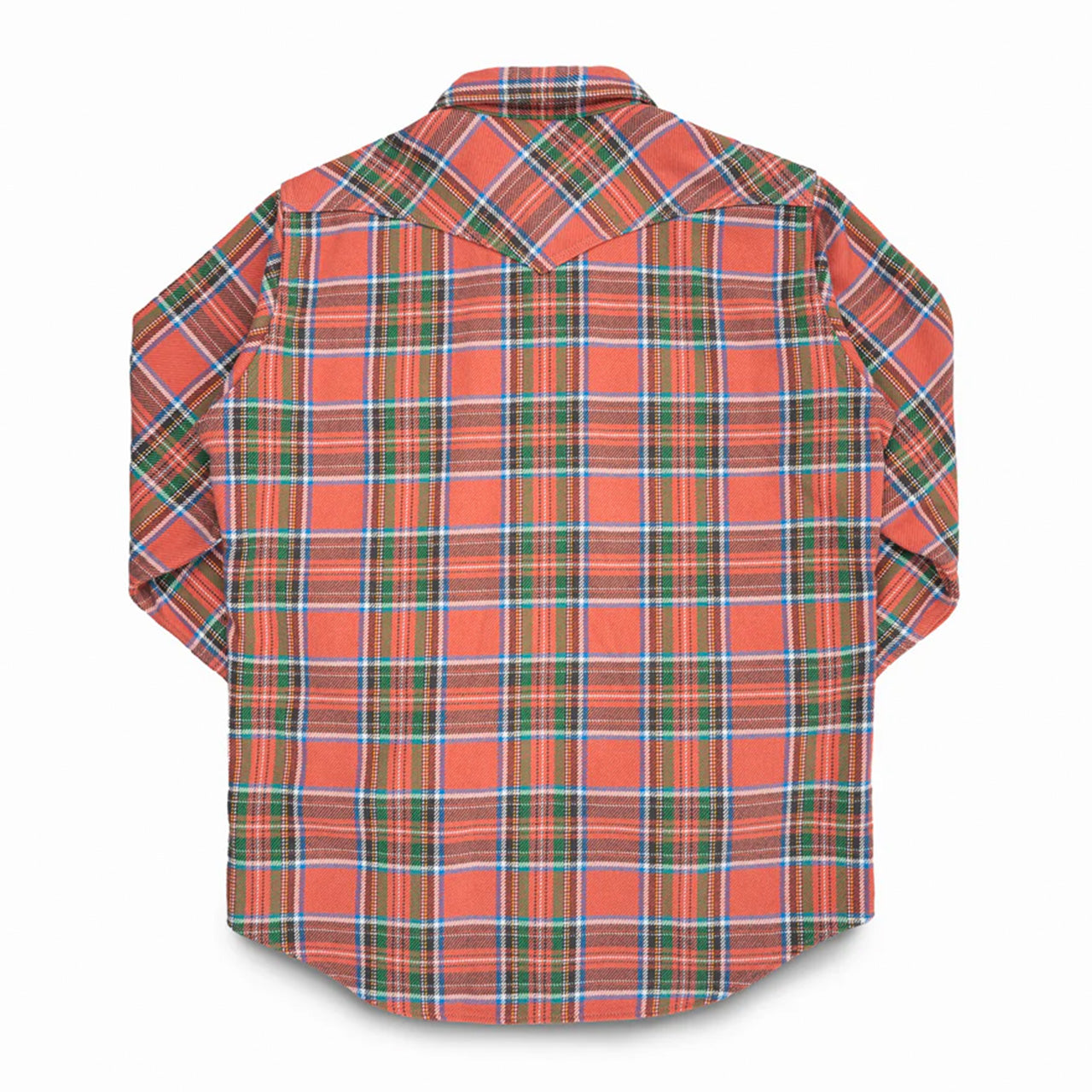 IHSH-436-RED Heavy Flannel American Check Western Shirt Red "The Watermelon Man"