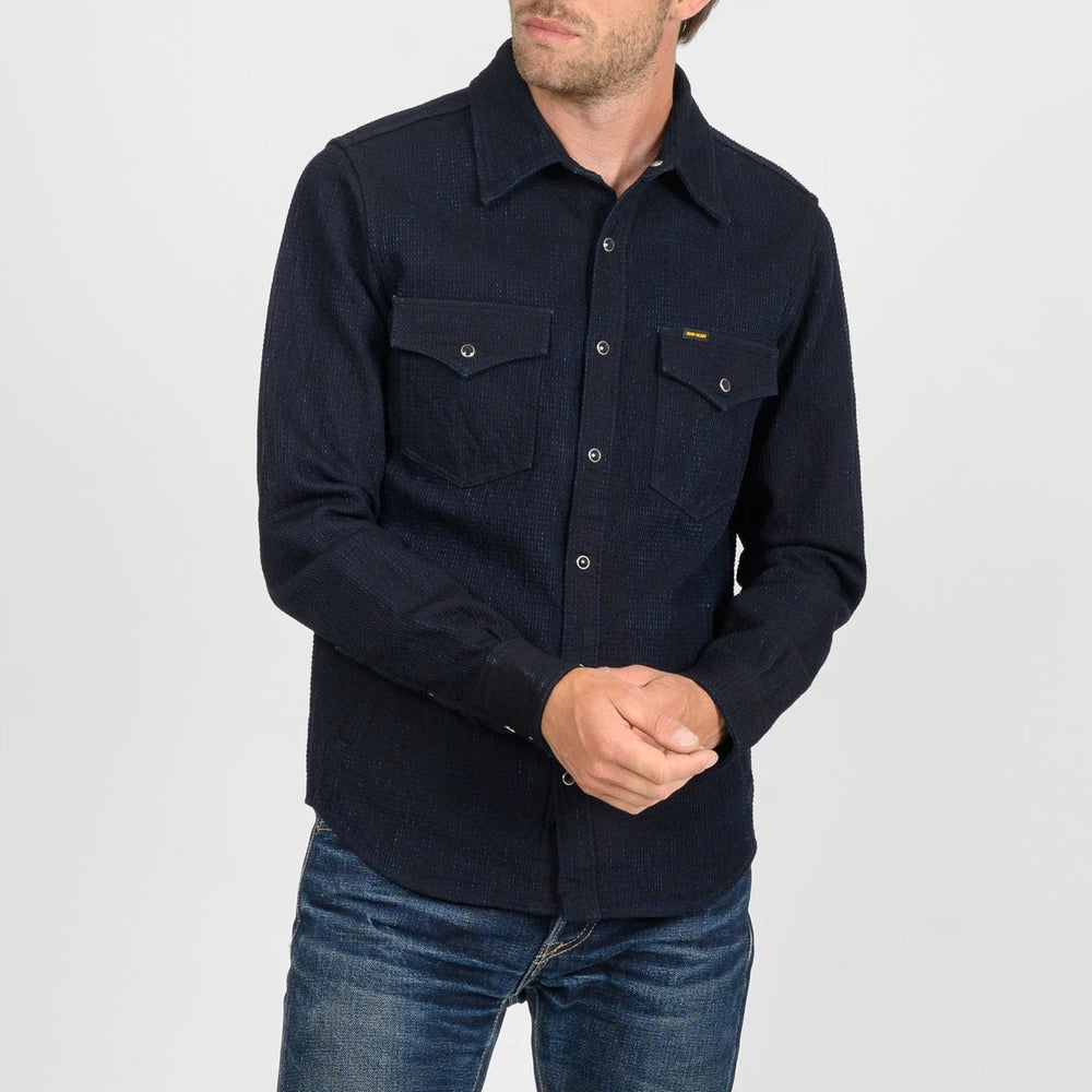 IHSH-437-IND 13.5 oz. Dobby Cloth CPO Shirt Indigo