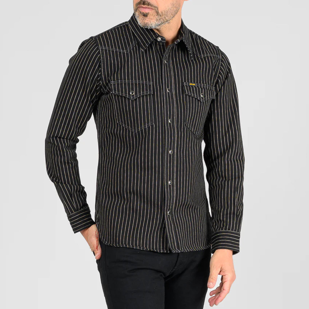 IHSH-62-BLK 12 oz. Wabash Western Shirt Black