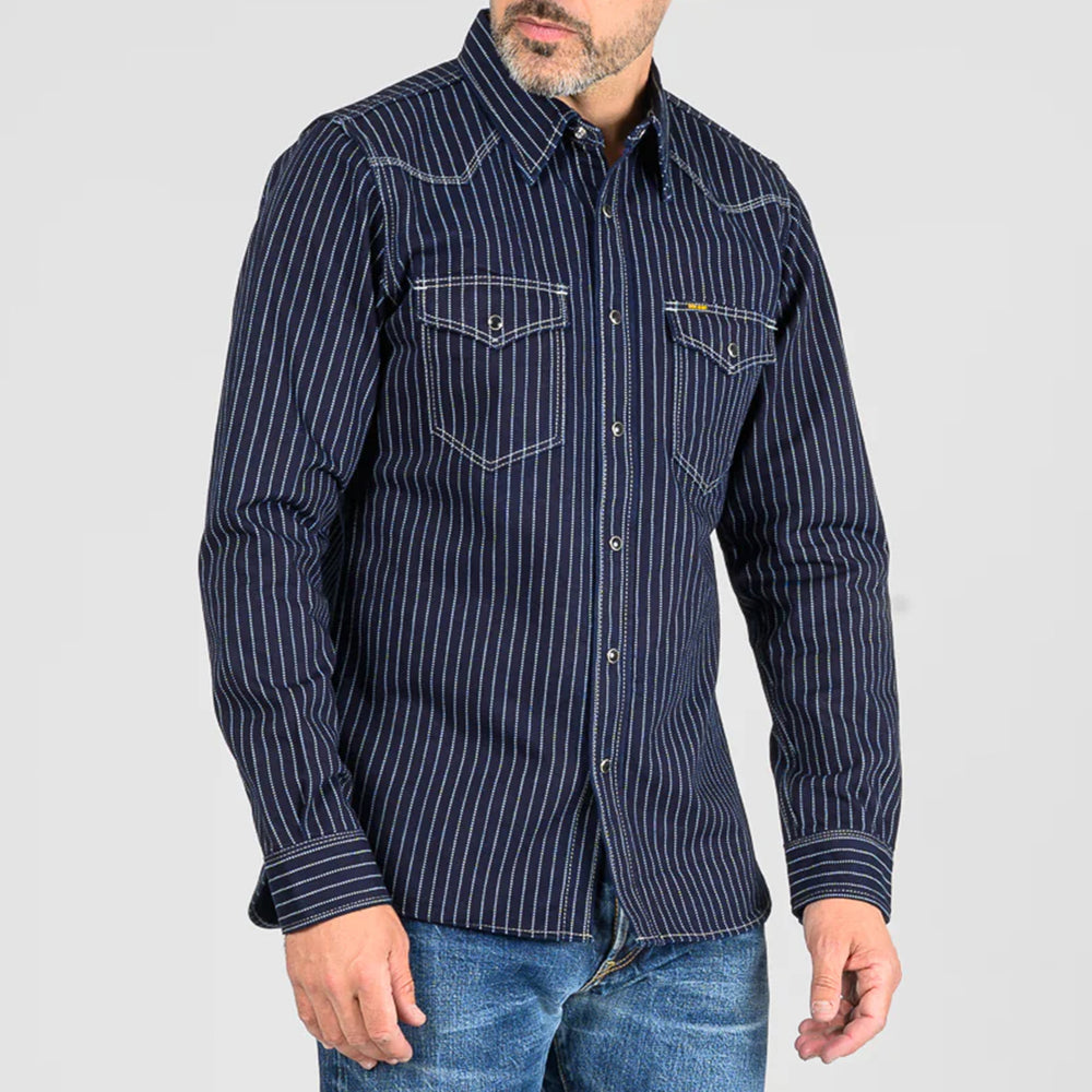 IHSH-62-IND 12 oz. Wabash Western Shirt Indigo