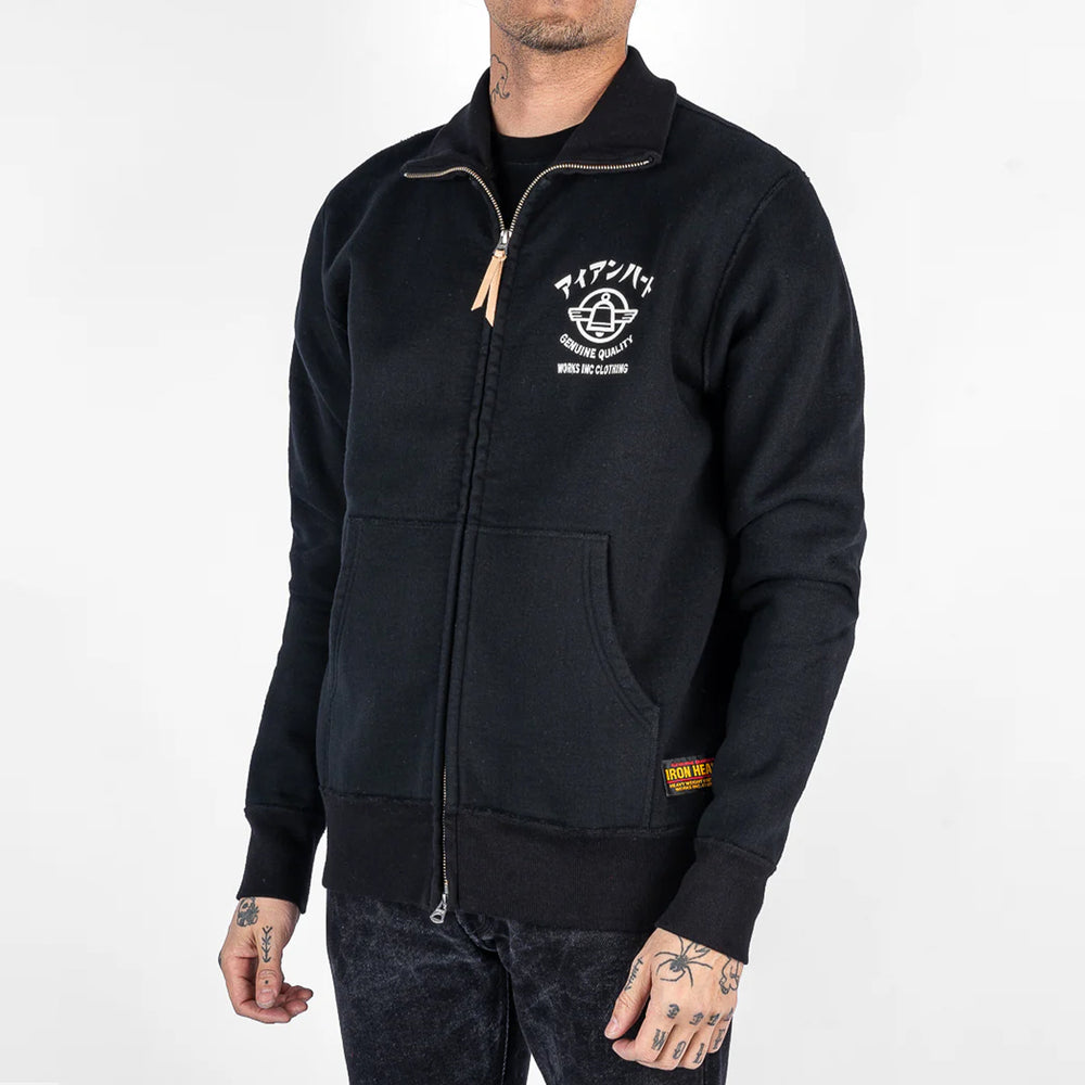 IHSW-78L-BLK Printed 14 oz. Ultra Heavy Zip Sweater Schwarz