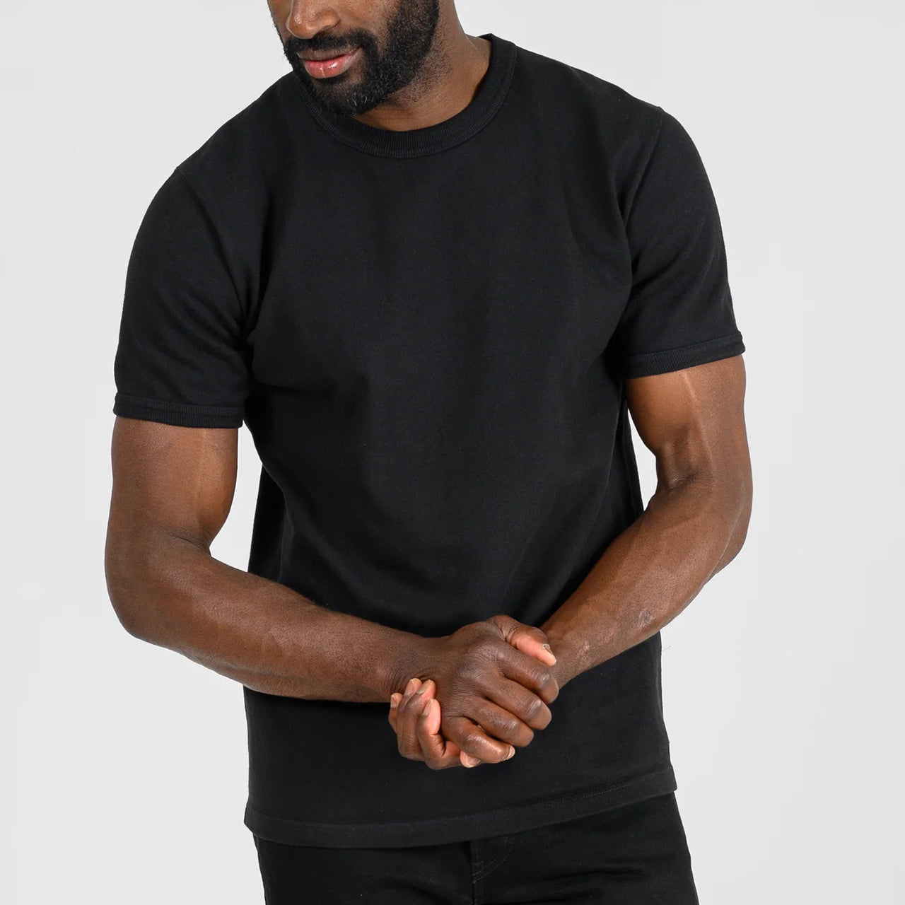 IHT-1600-BLK 11 oz. Heavy Cotton T-Shirt Black